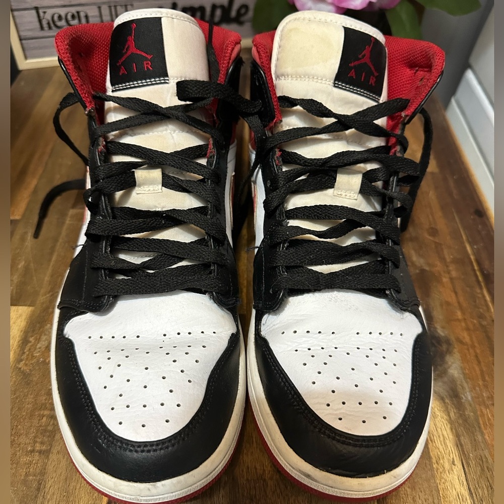 Air Jordan Black and Red Sneakers